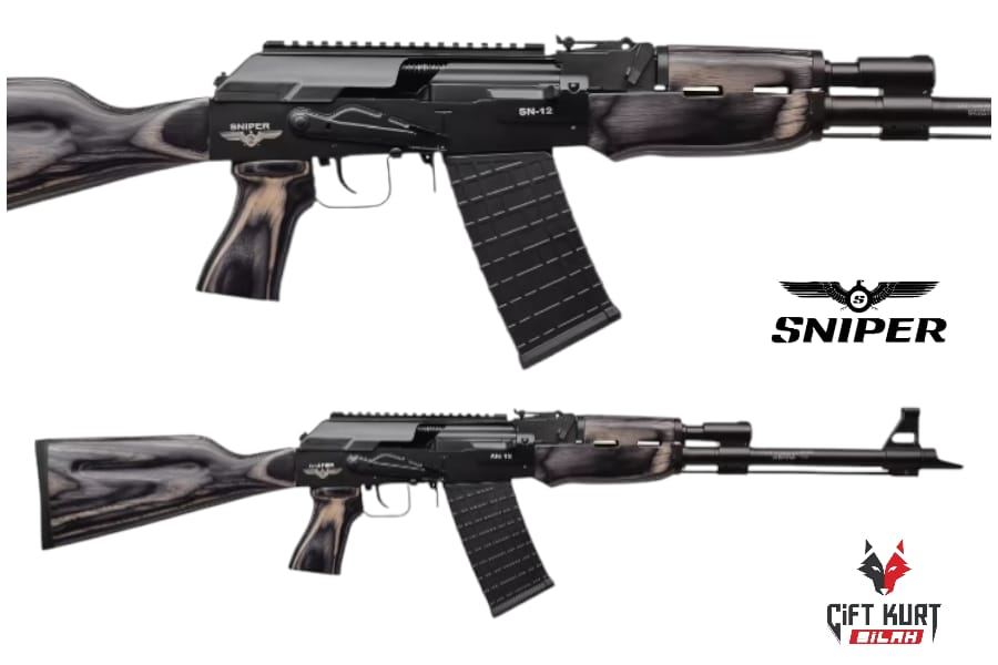 Sniper Arms SN-12 Siyah Lamine Şarjörlü Yivsiz Av Tüfeği